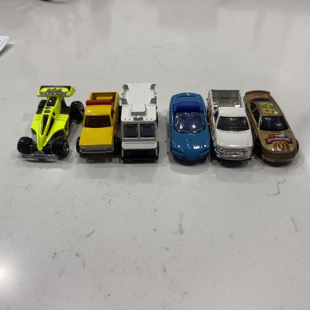 Vintage Lot Of 6 Loose Assorted Gray Hot Wheels, Cars & Trucks